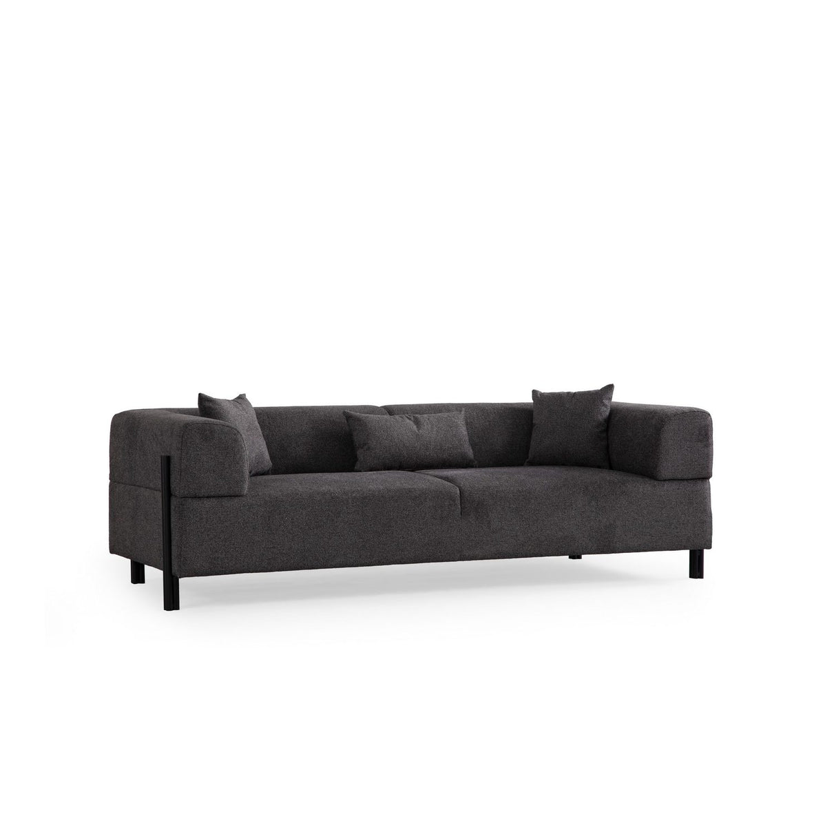 Doha 3-sits (225 x 93 x 75 cm) 3-sitssoffa Antracit
