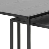 Seaford Satsbord 45x50x50 cm Ask Svart