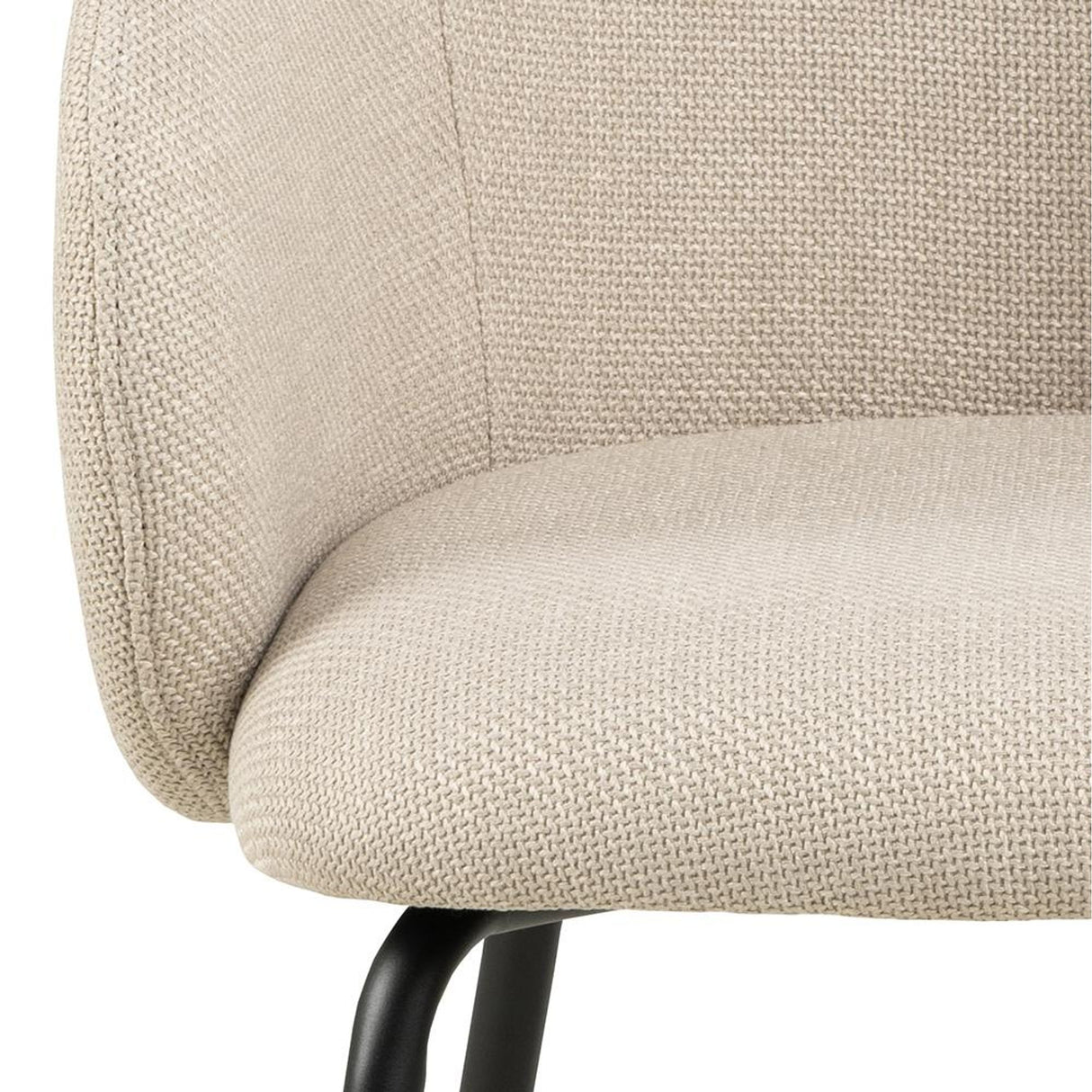Chaumont Matstol med Armstöd Basel tyg Beige/Svart