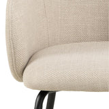 Chaumont Matstol med Armstöd Basel tyg Beige/Svart