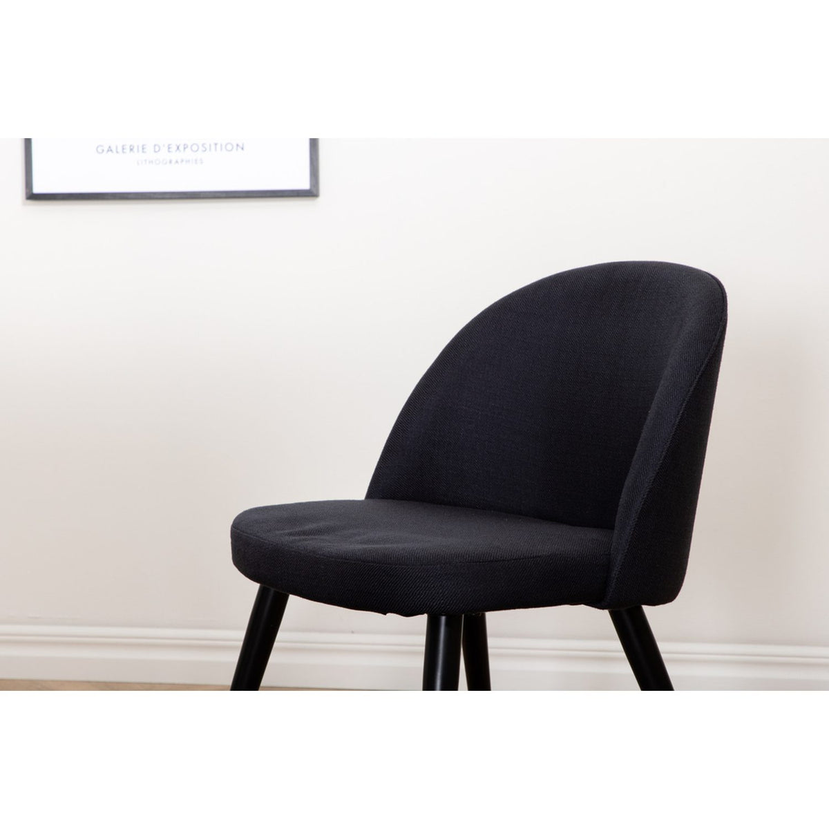 Jimmy, Velvet Rektangulär matgrupp Svart, Svart, vit, 195 x 90