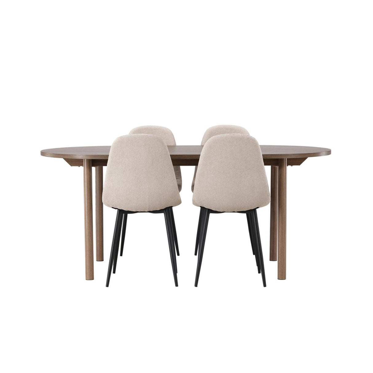 Andy, Polar Oval matgrupp Beige,Svart, Natur, 180 x 90