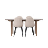 Andy, Polar Oval matgrupp Beige,Svart, Natur, 180 x 90