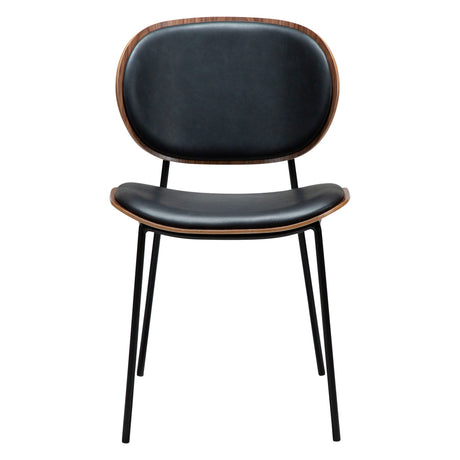 Clementina Stol Raven Black, Walnut