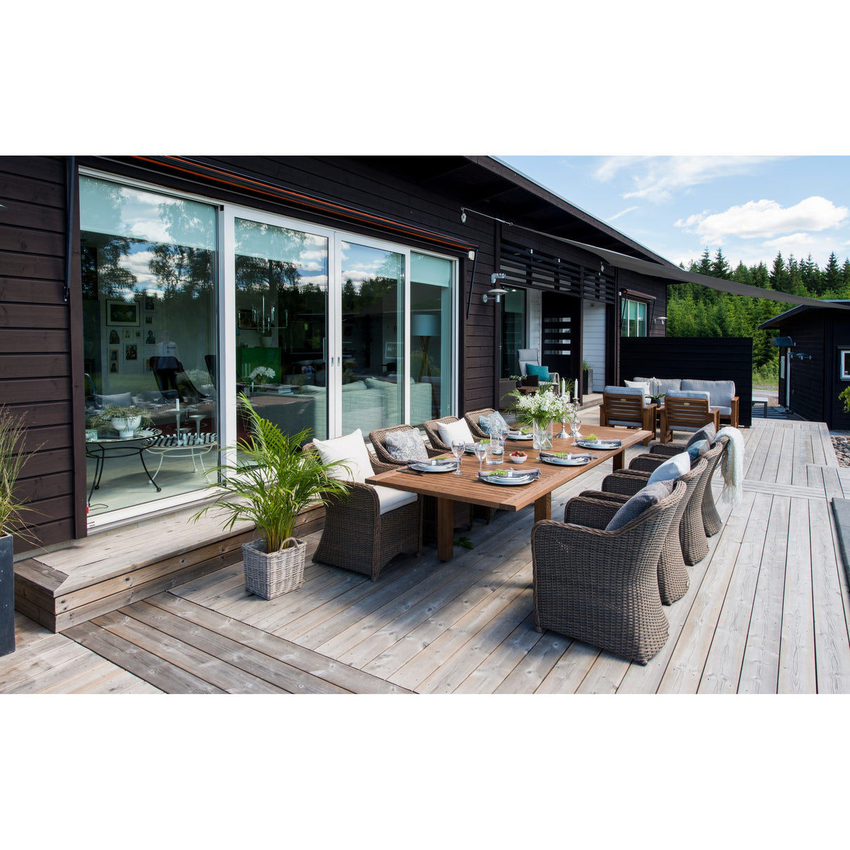 Gotland Utebord 60 x 120 cm Brun