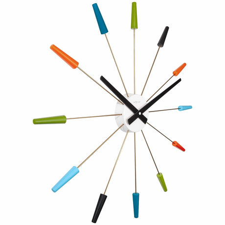 Plug inn 58 cm multicolour Väggklocka Flerfärgad