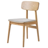 Shirley Stol Grå/Natur Ek