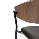 Crib Stol Vintage Black, Walnut