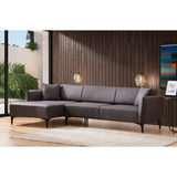 Belissimo (140-270 x 95 x 67 cm) Hörnsoffa Mörkgrå, Vänster