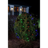 Nät LED Svart kabel 24V/IP44 Ljusslinga Ute 2x2m, Färgad