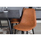 Sleek, Polar Rektangulär matgrupp Svart,Brun, Svart, 195 x 95