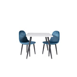 Polar, Polar Rektangulär matgrupp Svart,Blå, Svart,Vit, 50 x 80 x 60