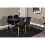 Dipp, Polar Rund matgrupp Svart,Guld, Svart,Guld, 120 x 85