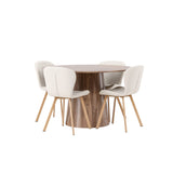 Lanzo, Lilja Rund matgrupp Beige, Natur, Natur, ⌀120