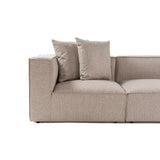 Sora (350 x 65 x 190 cm) Hörnsoffa Sandbeige