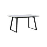 Estelle Rektangulärt matbord Svart,Vit, Marmor, 140 x 90