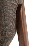 Paragon Stol Major Brown Bouclé, Walnut