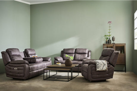 Teddy 2-Sits Reclinersoffa Manuell Brun