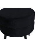 Pot Puff Svart, Polyestersammet