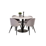 Razzia, Velvet Rund matgrupp Vit