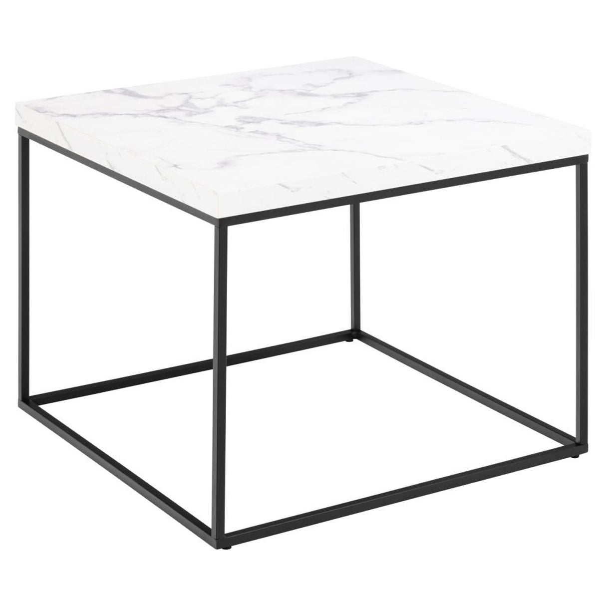 Barossa Soffbord 45x60x60 cm Vit Carrara