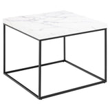 Barossa Soffbord 45x60x60 cm Vit Carrara