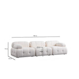Colombo 3 (290-160 x 95 x 75 cm) Hörnsoffa Vit