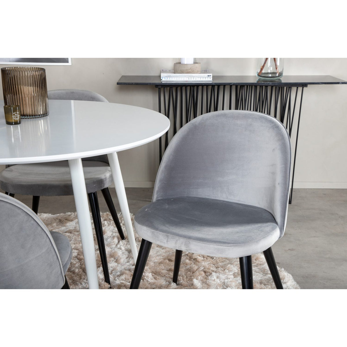 Plaza, Velvet Rund matgrupp