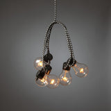 E27 10 Amber LED Textilkabel Ljusslinga Inomhus Svart/vit