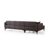 Belissimo (140-270 x 95 x 67 cm) Hörnsoffa Mörkgrå, Vänster
