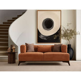 Atom 2-sits soffa Orange / Svart