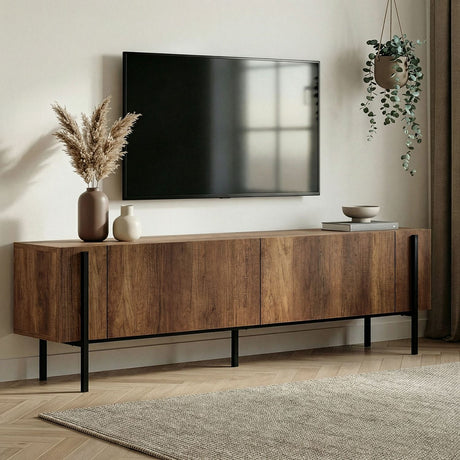 Carlito TV-bänk Barok Walnut Black