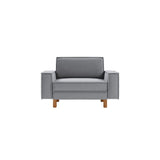 Wellington Loveseat (133 x 89 x 87 cm) 1-sitssoffa Dimgrå valnöt