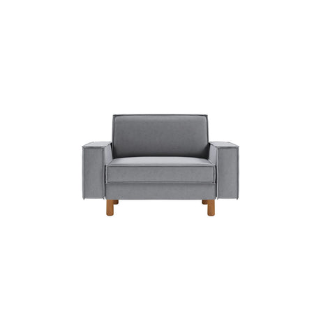 Wellington Loveseat (133 x 89 x 87 cm) 1-sitssoffa Dimgrå valnöt