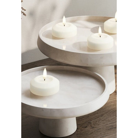 LED 2-Pack Värmeljus 6,1 cm Flytande Cream