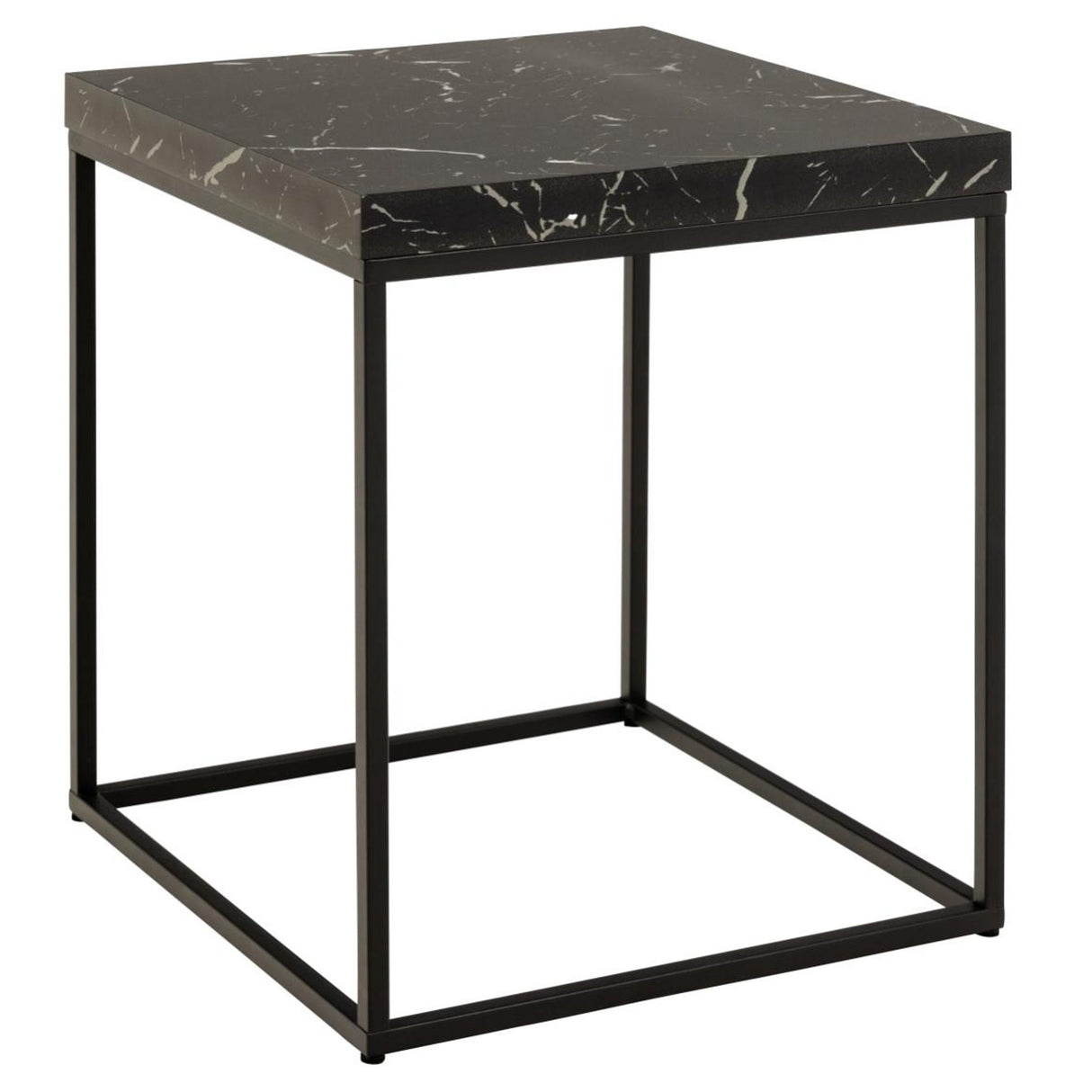 Barossa Soffbord 45x40x40 cm Svart Marquina
