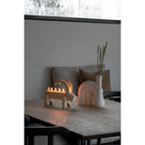 5 Ljus LED Trä Natur Julbock Elljusstake