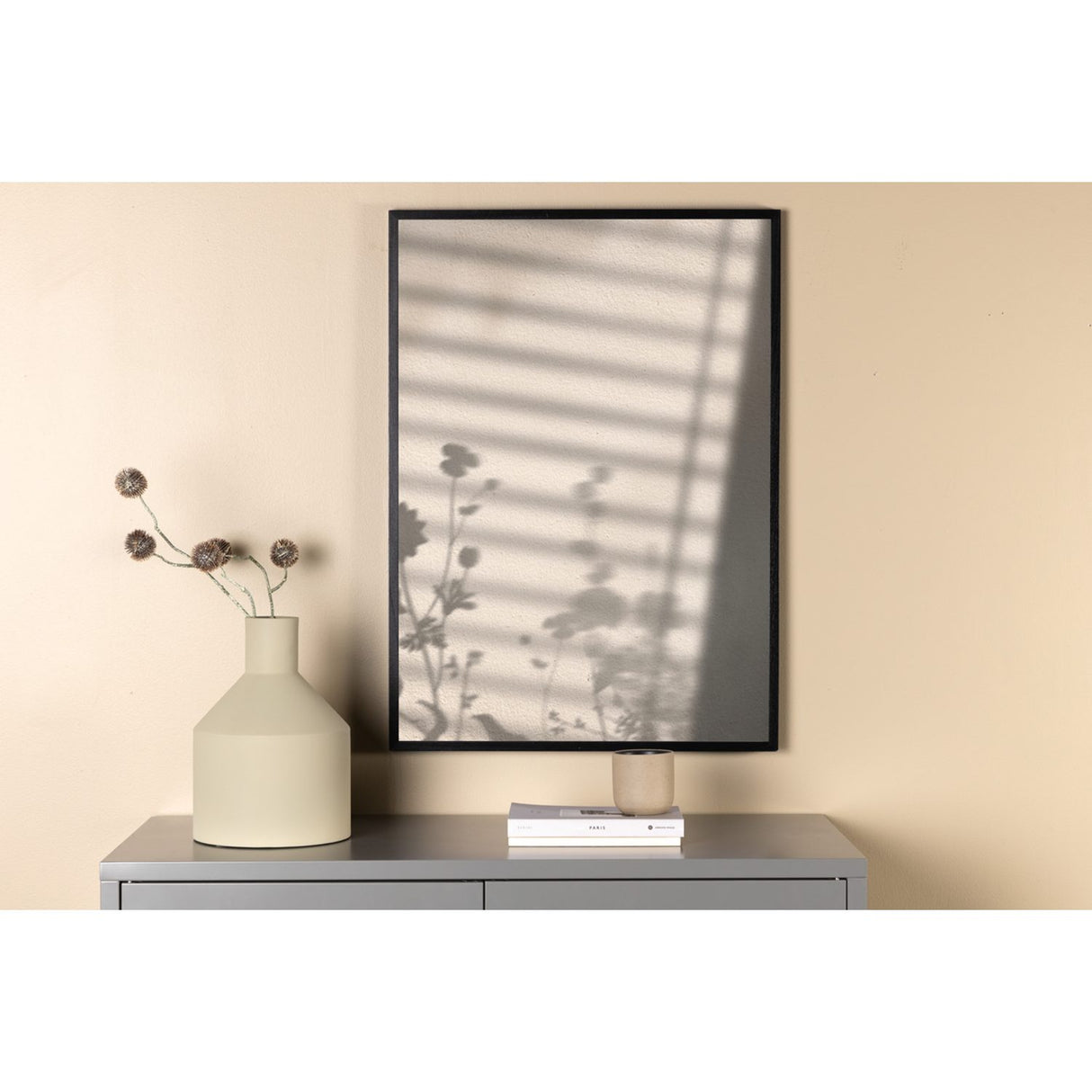 Blomskugga Poster Vit, 30 x 40 cm