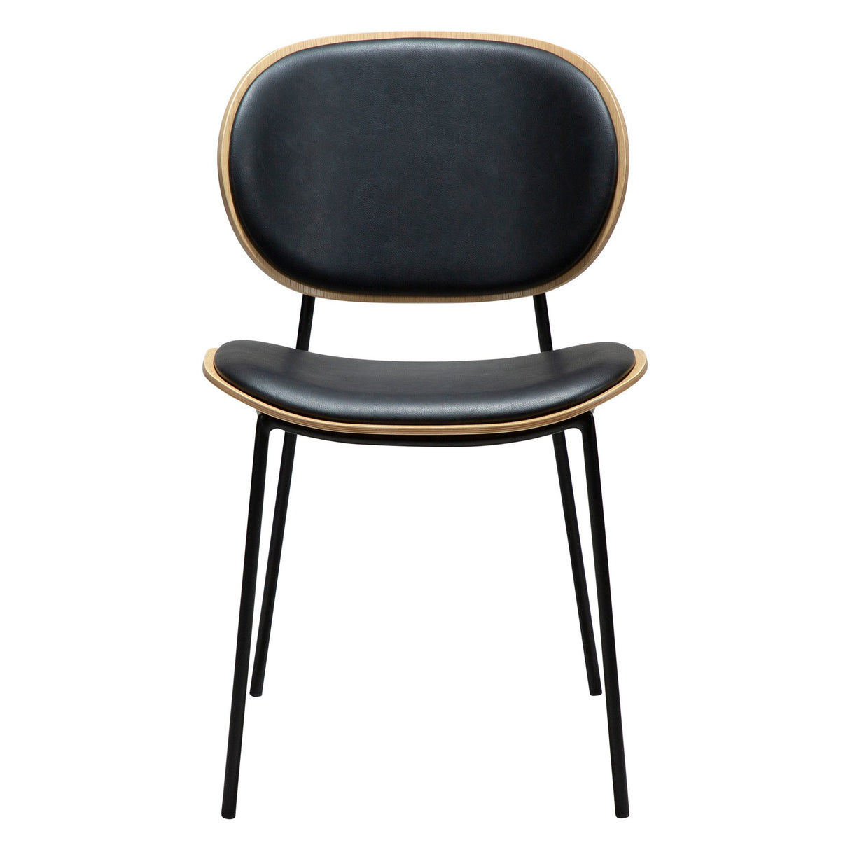 Clementina Stol Raven Black, Bleached Oak