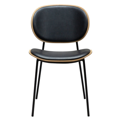 Clementina Stol Raven Black, Bleached Oak