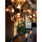 Melt Mini Rund Pendelsystem LED Copper