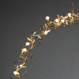 Dekoration 45 cm 40 varmvita LED Julkrans med Belysning Mässing