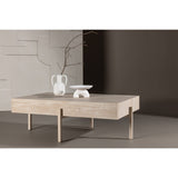 Vadholmen Soffbord Vitlaserad, 126 x 82 x 41