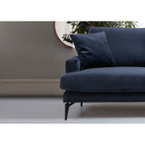 Dushanbe 2-sits (175 x 90 x 88 cm) 2-sitssoffa Marinblå