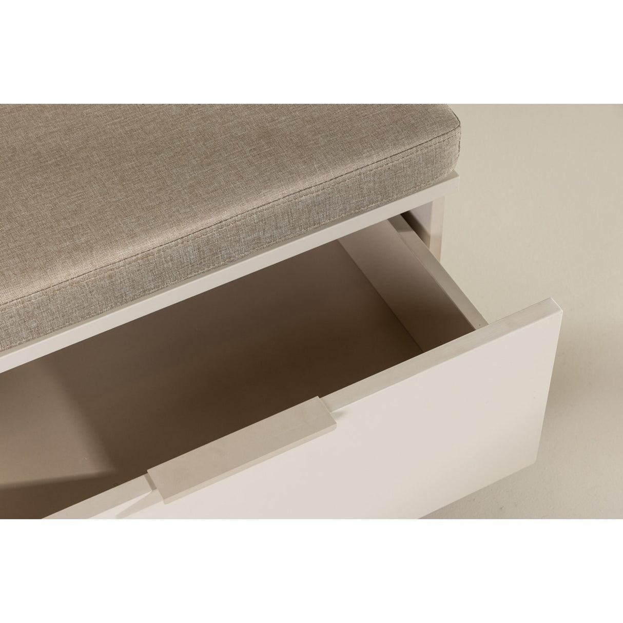 Nice Bänk med dyna Beige, 60 x 120 x 6