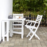 York Trädgårdsmöbelset Butterfly 1 Bord + 4 Stolar Vit