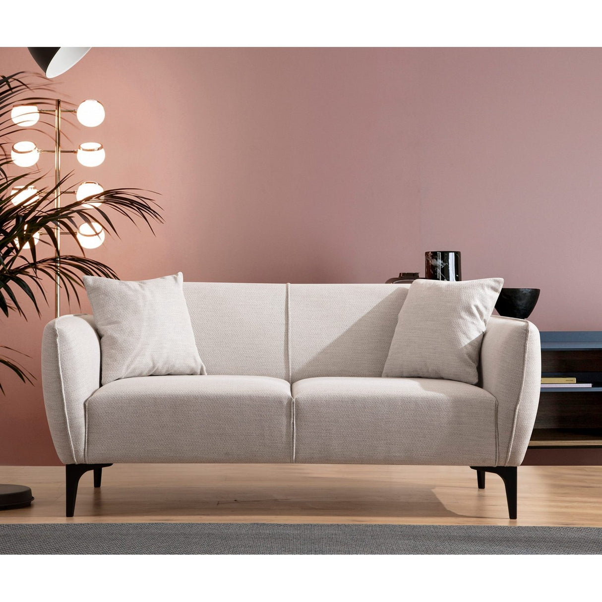 Muskat (160 x 67 x 95 cm) 2-sitssoffa Offwhite