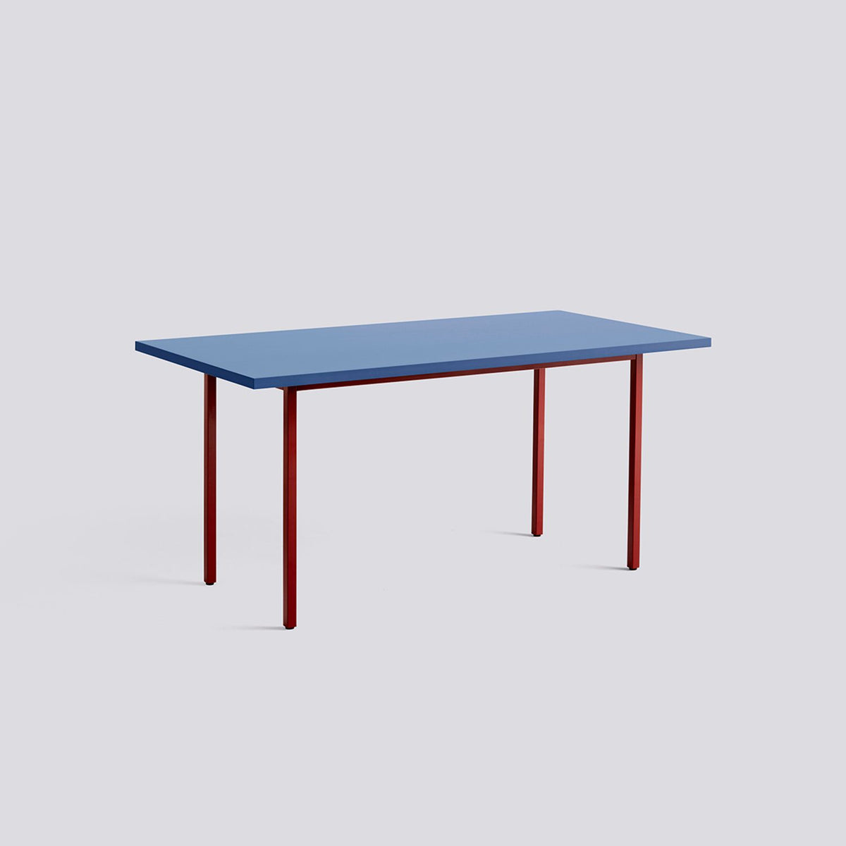 Two-Colour L160 × B82 × H74 cm Matbord Blue, Maroon red – pulverlackerat stål