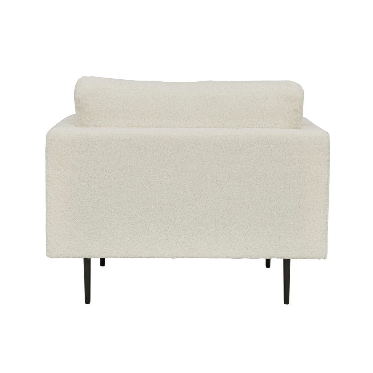 Boom Fåtölj Svart, Polyester teddy