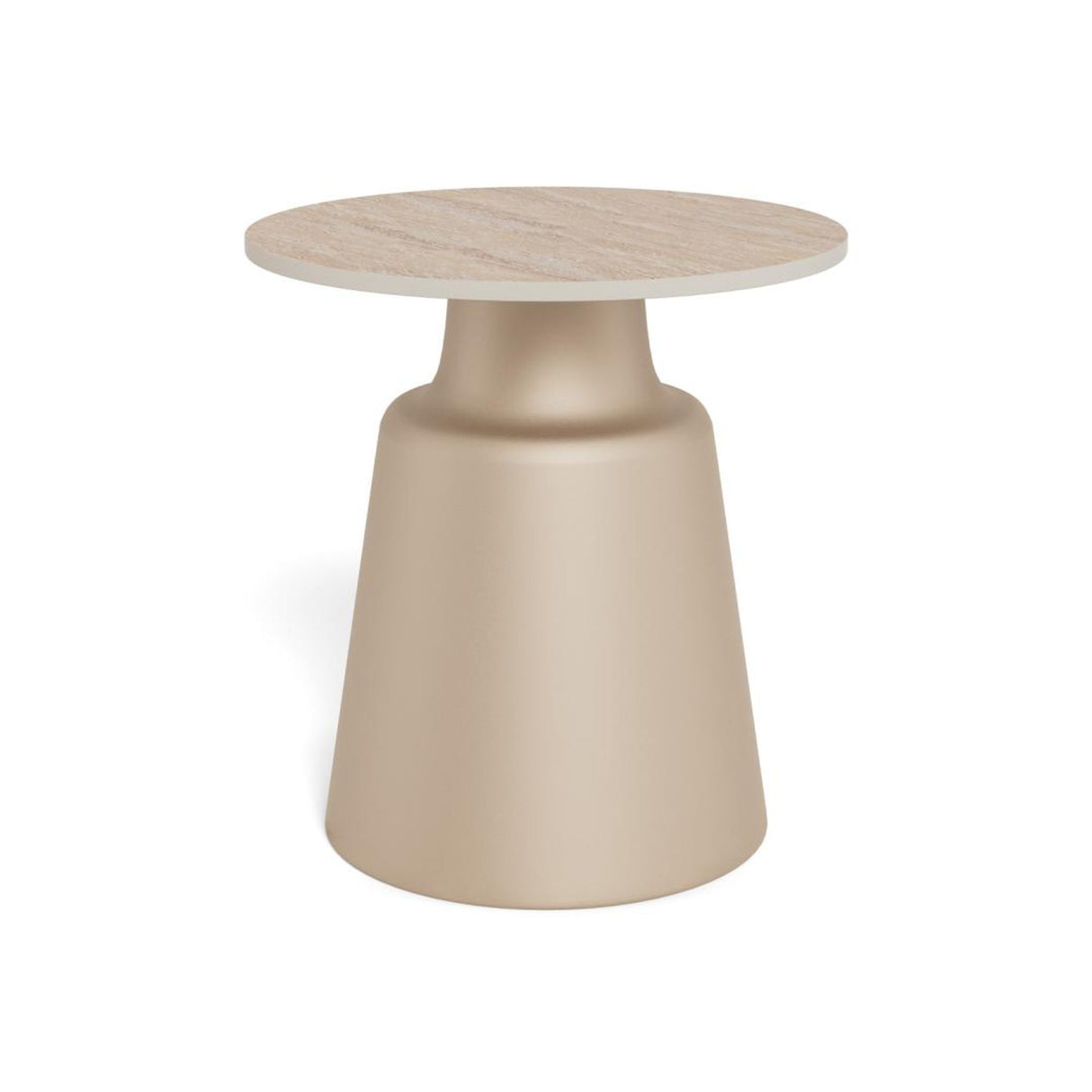 Nimbus Sidobord Keramik Beige 45 cm Runt